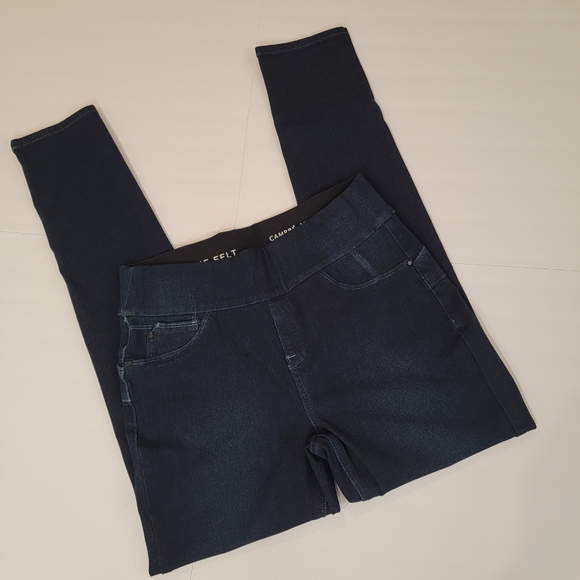 Laurie Felt Women's Cambré Denim Ankle Skinny Pull-on Jeans Small 6/8 - Picture 3 of 13